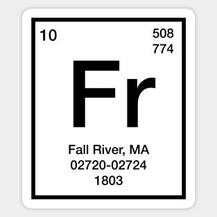 Periodic Table Element - Fall River Sticker